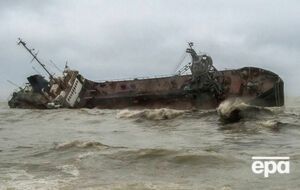 Танкер Delfi затонул возле пляжа в Одессе в ноябре 2019 года
