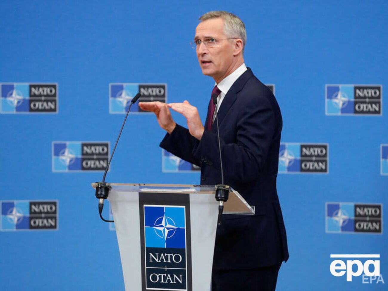 Столтенберг зазначив, що РФ уже вдруге за рік сконцентрувала війська біля українського кордону