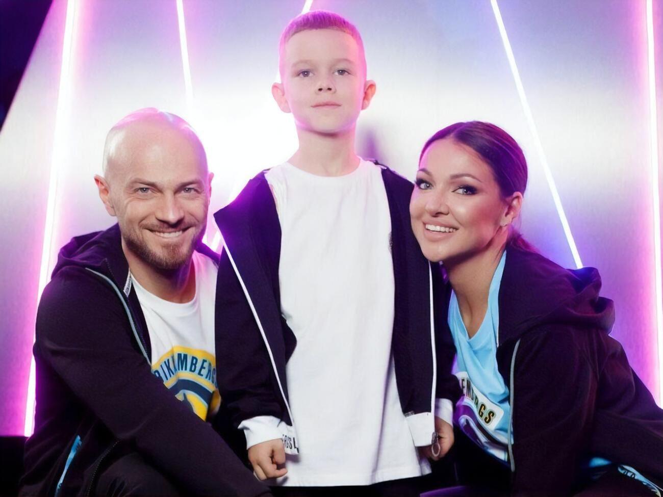 Влад Яма із сином Леоном та дружиною Ліліаною