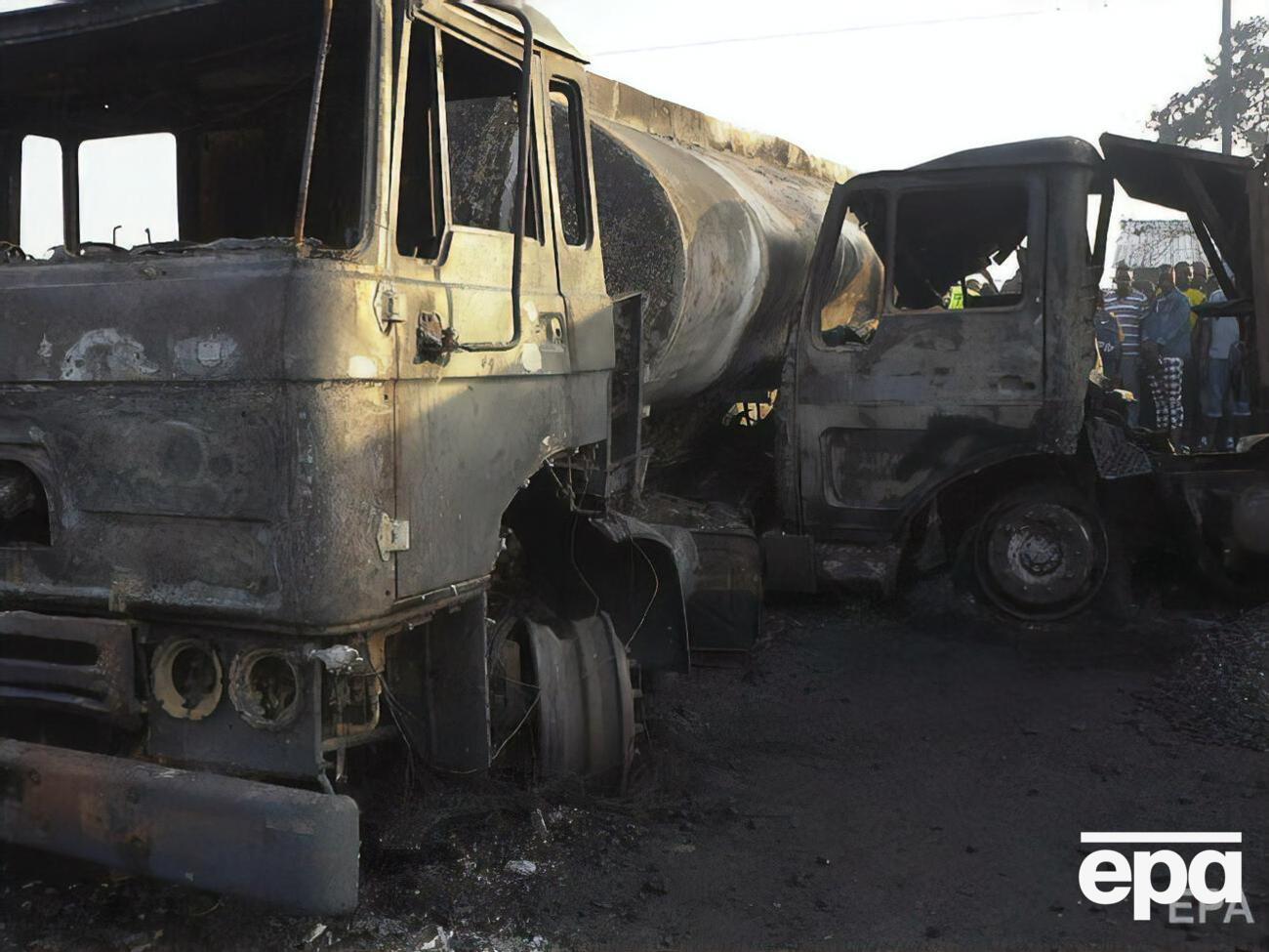 Взрыв произошел после столкновения машин