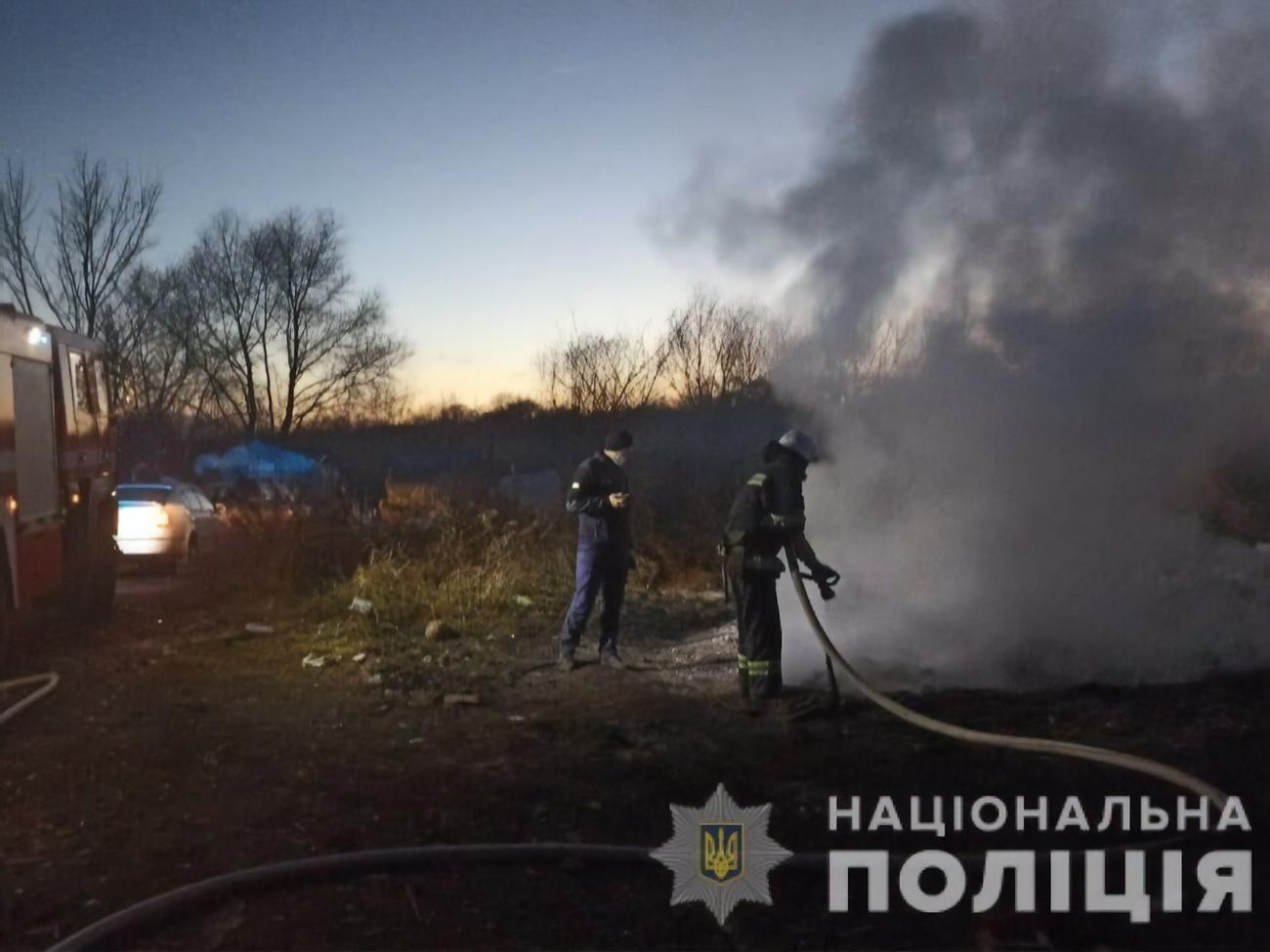 Пожежа сталася біля озера
