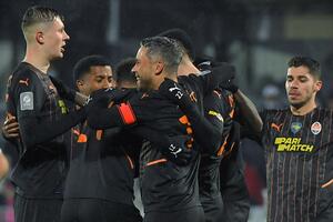 До перерыва "Шахтер" забил дважды в ворота "Колоса"