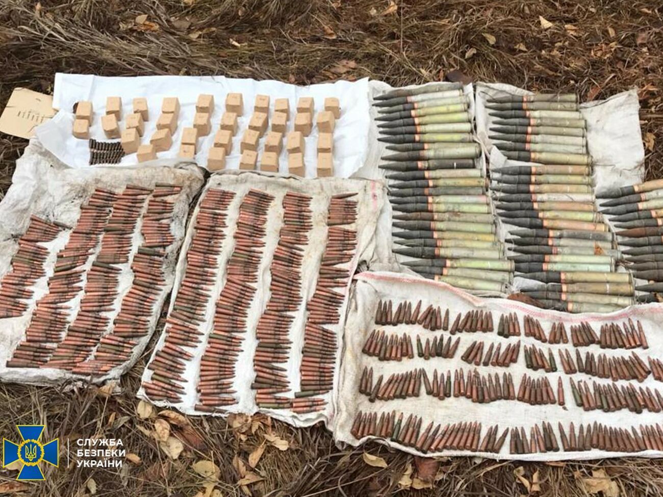 Схрон обнаружили возле реки Северский Донец