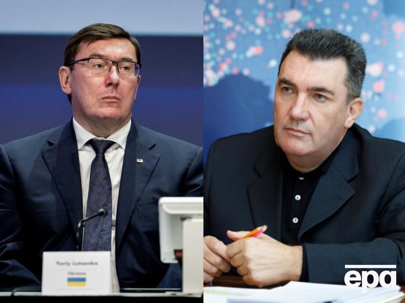 Луценко (слева) и Данилов (справа) поссорились в эфире "1+1"