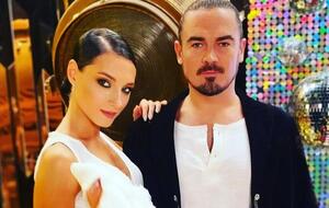 Фагот с партнершей по шоу "Танцы со звездами", хореографом Екатериной Тришиной