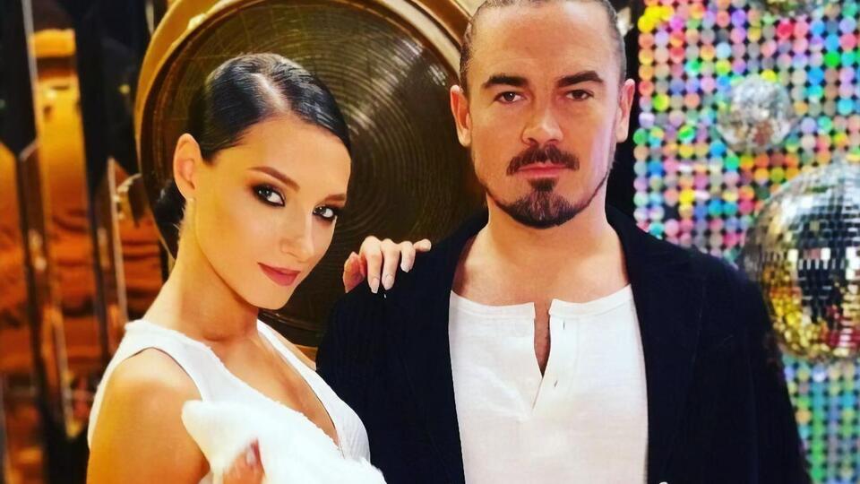 Фагот із партнеркою по шоу "Танці з зірками", хореографинею Катериною Трішиною