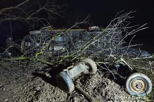 За даними поліції, підвода їхала без світловідбивачів