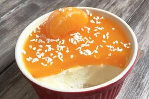 Это рецепт низкокалорийного десерта, где вместо сахара можно использовать подсластитель