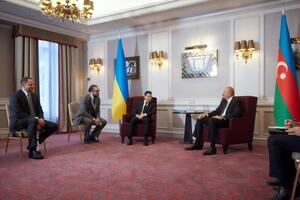 Зеленський зустрівся з Алієвим у Брюсселі