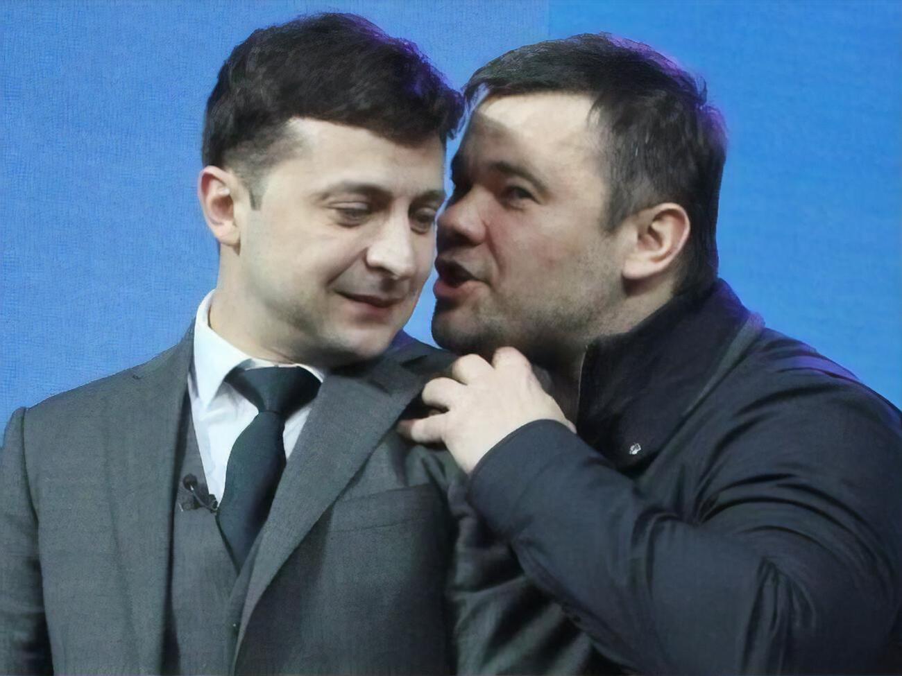 2019 год. Будущий президент Украины Владимир Зеленский и будущий глава его офиса Андрей Богдан во время избирательной кампании