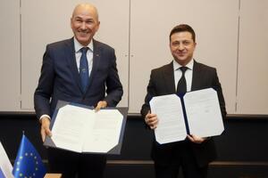 Декларацию подписали премьер Словении и президент Украины