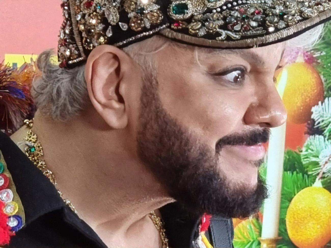 Киркоров появился на съемках в ярком наряде