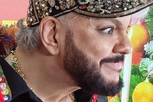 Киркоров появился на съемках в ярком наряде