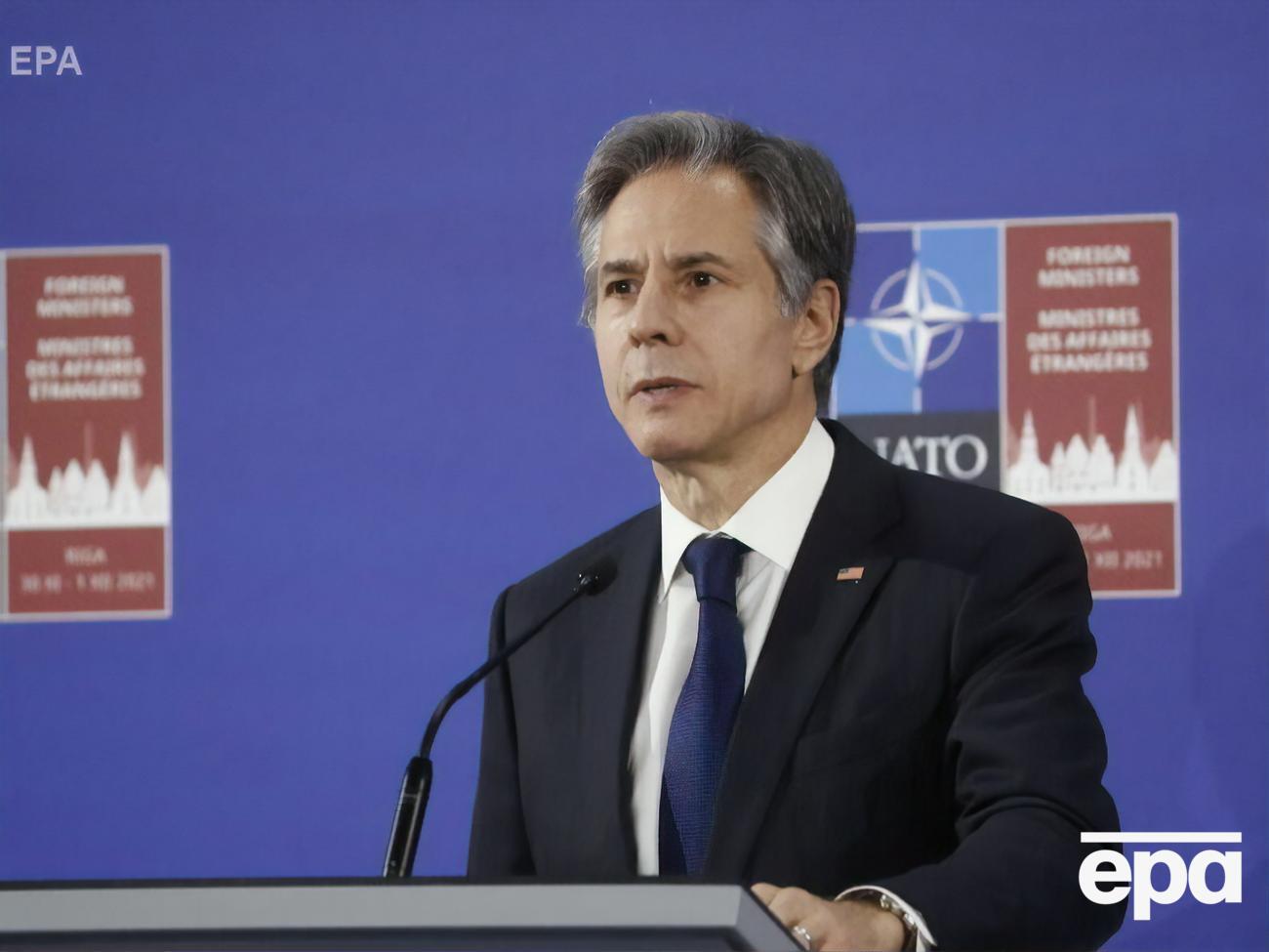 Блінкен про РФ: Вони посилили дезінформацію, щоб показати Україну агресором, щоб виправдати заздалегідь сплановані воєнні дії