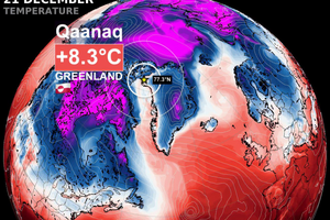 В городе Каанаак температура воздуха прогрелась до +8,3 °C