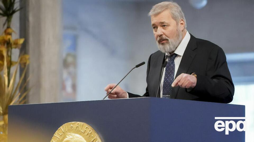 В своей речи Муратов упомянул об Украине