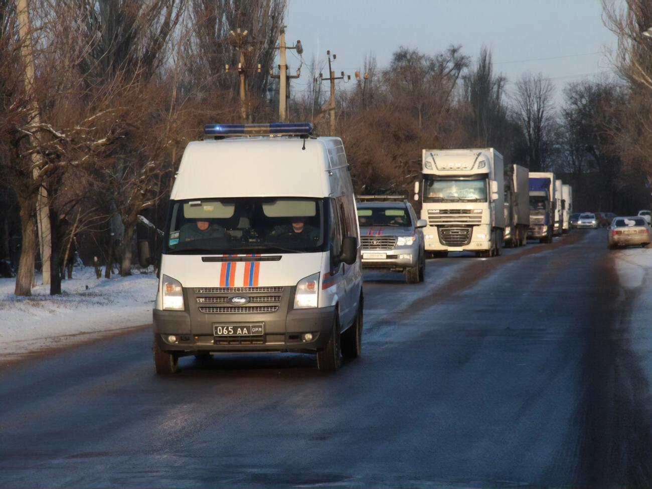 На оккупированный Донбасс прибыл 105-й российский&nbsp;"гумконвой"