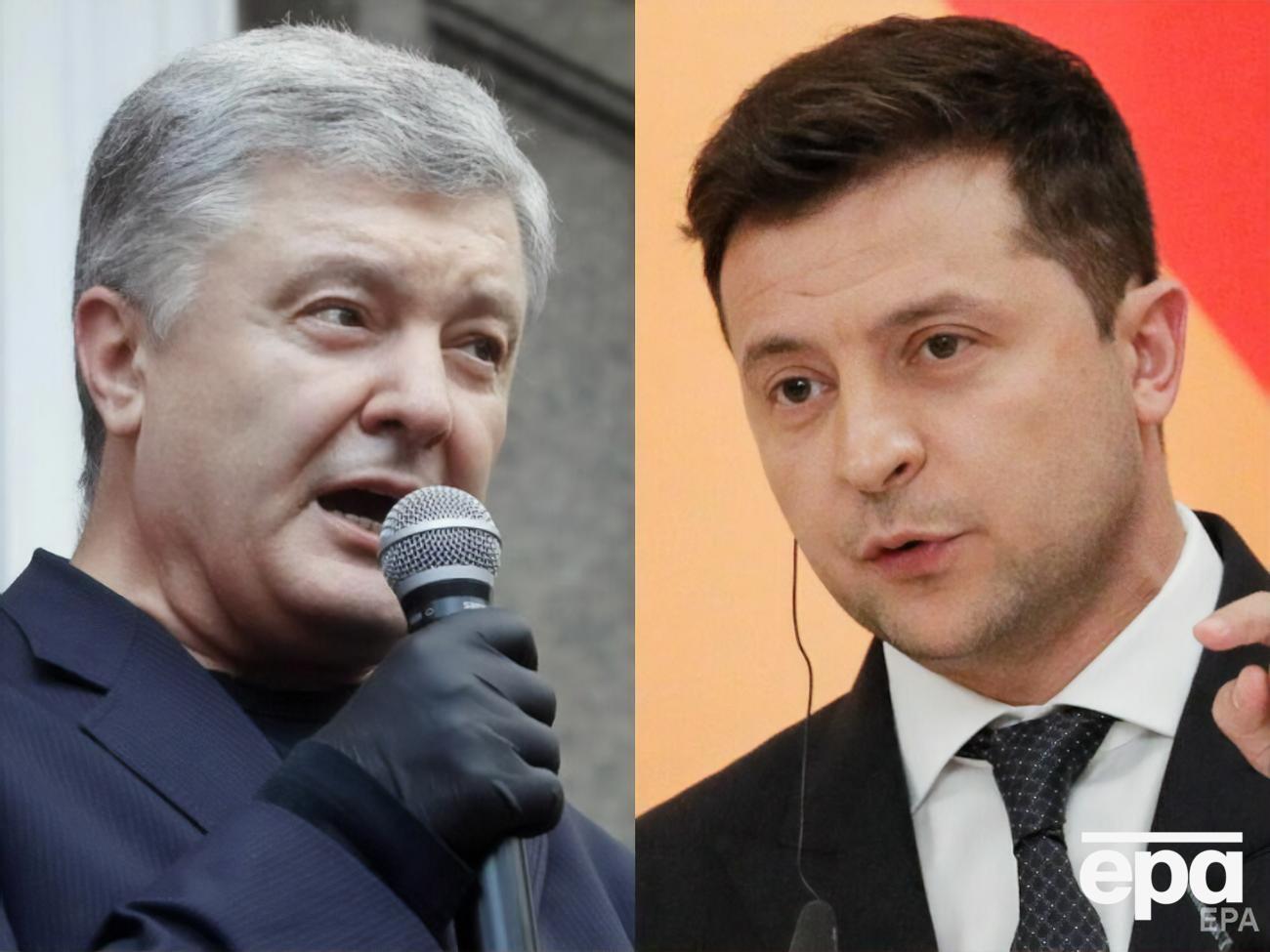 Порошенко (слева) олигархом назвали 89% украинцев, Зеленского (справа) – 55%