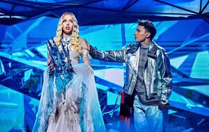 Полякова сыграла в мюзикле роль Снежной Королевы, а Соколовский – Кая