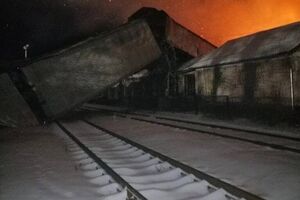 Унаслідок пожежі на рейки впала конструкція транспортерної лінії