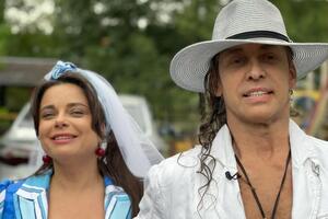 Королева и Тарзан вместе вышли в свет