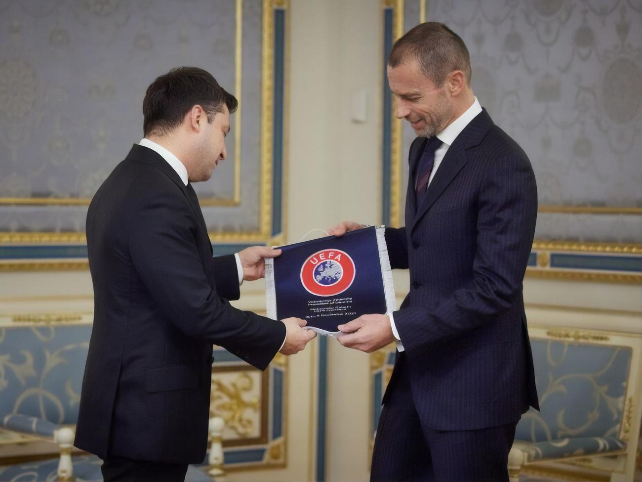 Зеленский в Киеве встретился с Чеферином