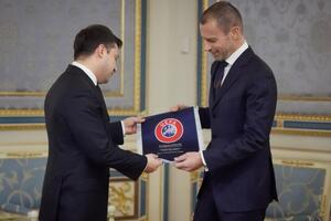 Зеленский в Киеве встретился с Чеферином