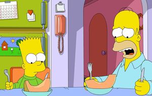 Уилмор начал сотрудничество с командой мультсериала "Симпсоны" в 2002 году