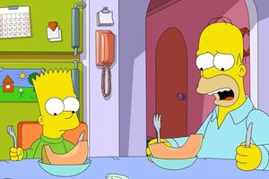 Уилмор начал сотрудничество с командой мультсериала "Симпсоны" в 2002 году