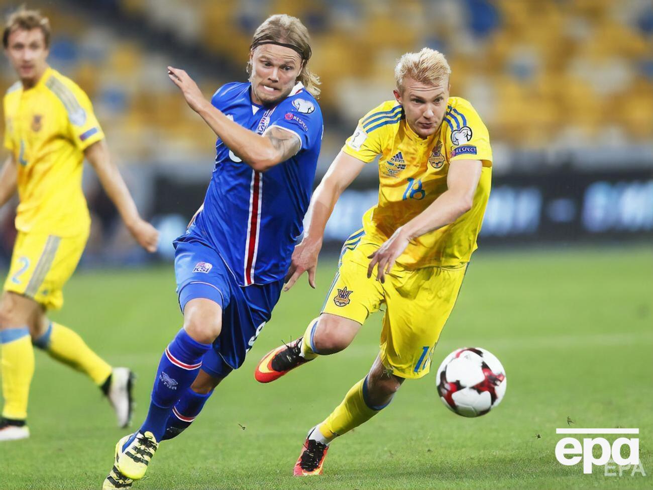 За сборную Украины Коваленко (справа) провел 30 матчей