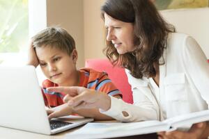 Из-за снегопадов дети перейдут на домашнее обучение