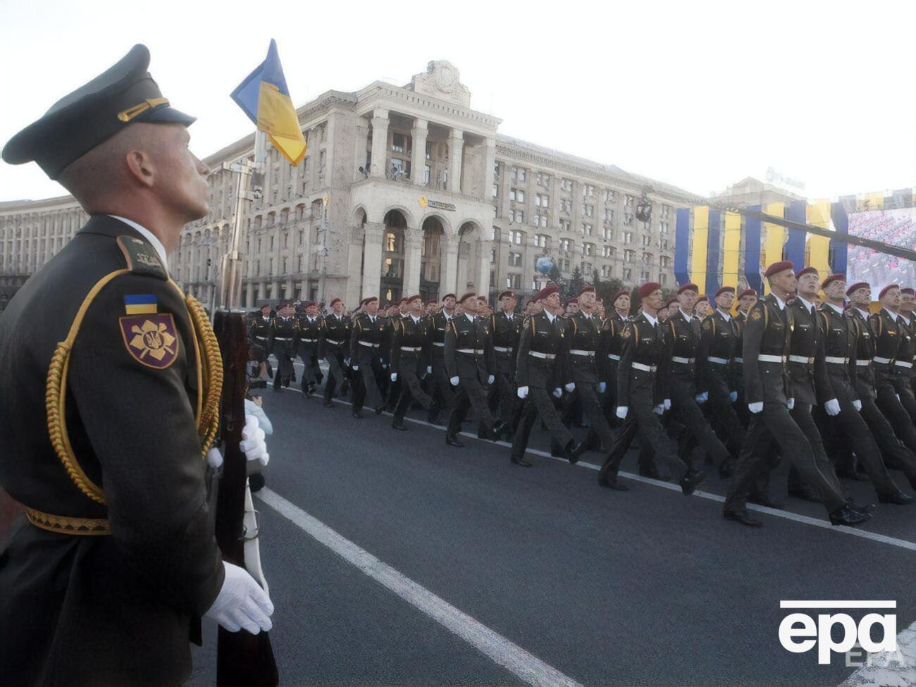 Последний раз военный парад в Киеве был проведен 24 августа 2018 года