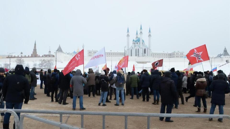 На митинг смогли попасть не все