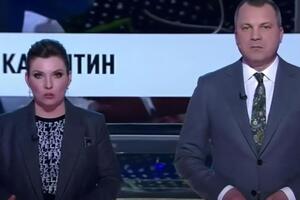 Во время рекламной паузы Скабеева делала выговор Попову