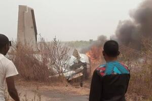 Военный самолет направлялся в нигерийский город Минна