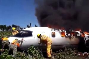 Літак горів