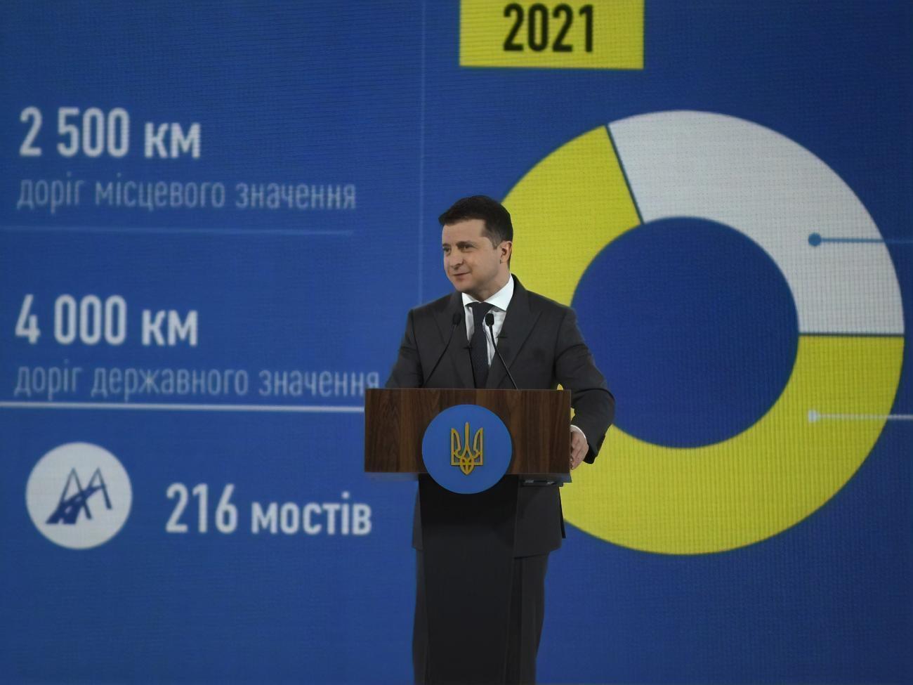 Зеленський: Уперше в історії України опозиція критикує владу за те, що в Україні будуються дороги
