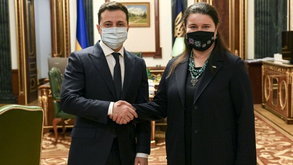 Зеленский отметил, что Маркарова должна будет привлекать США к процессу урегулирования ситуации на Донбассе