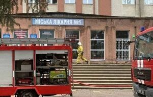 Пожар произошел на втором этаже больницы