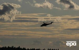 Вертолет Ми-35 прикрывал российскую разведывательную колонну с тыла