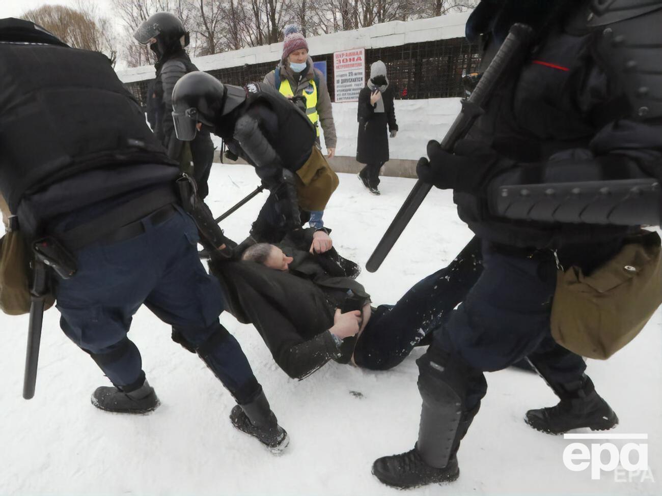 Акції протесту на підтримку Навального відбулися 23-го і 31 січня, а також 2 лютого