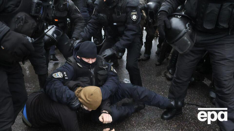 После акции полиция задержала четырех человек