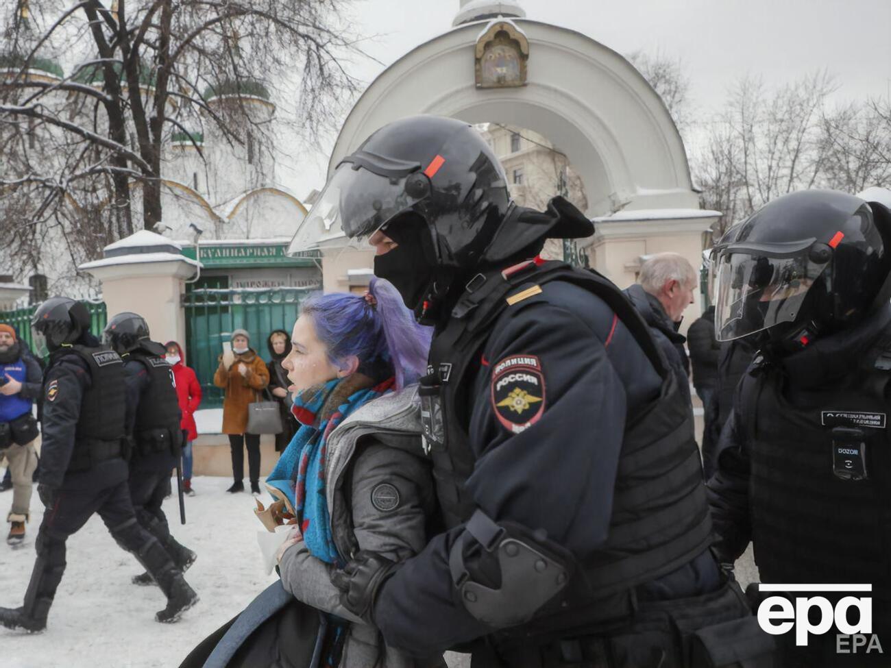 После ареста Навального в России состоялись массовые акции протеста
