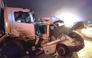 В микроавтобусе было 14 пассажиров и водитель