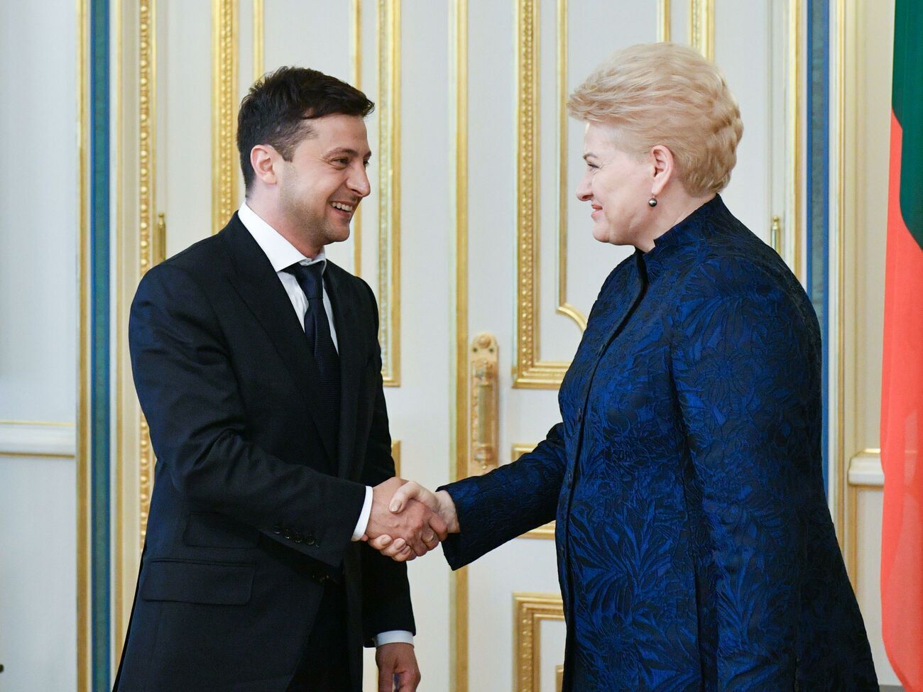 Грибаускайте приезжала в Киев с официальным визитом