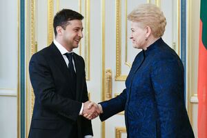 Грибаускайте приезжала в Киев с официальным визитом