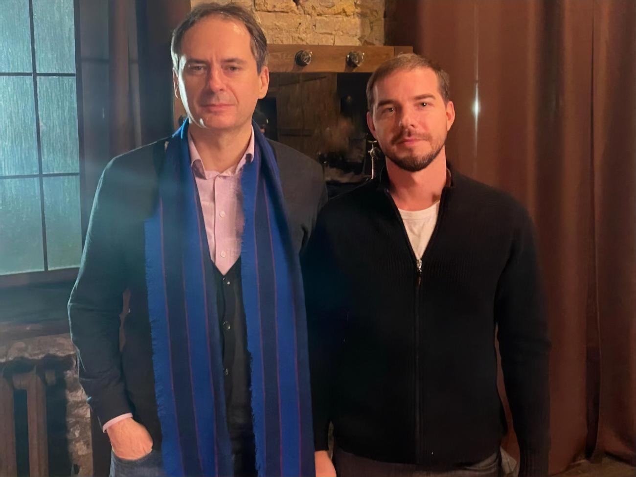 Шевченко (праворуч на фото) назвав Грозєва своїм "куратором із МI6"