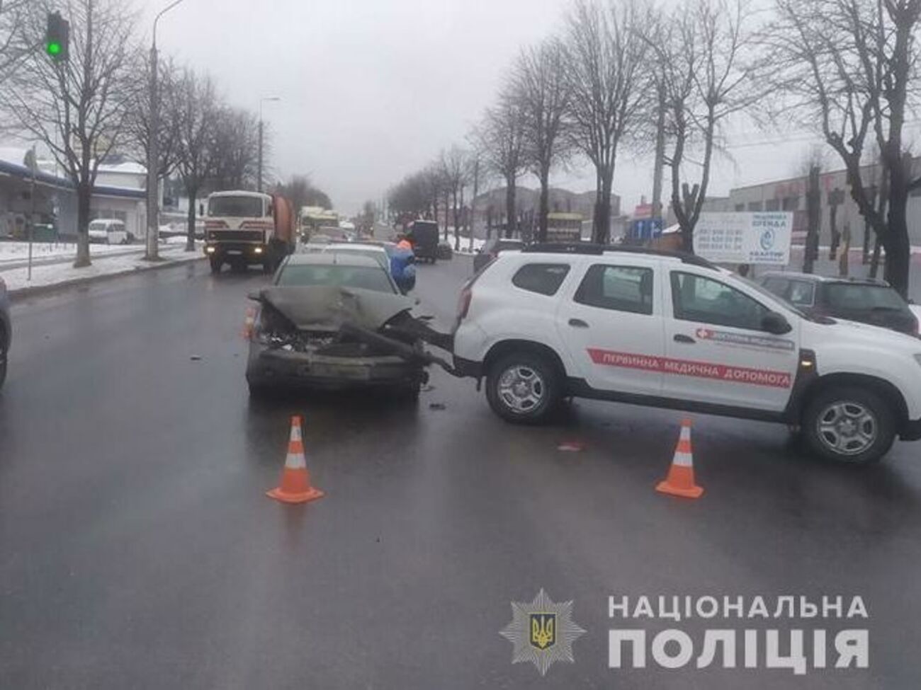 За попередніми даними, аварія сталася через те, що другий водій не дотримувався потрібної дистанції