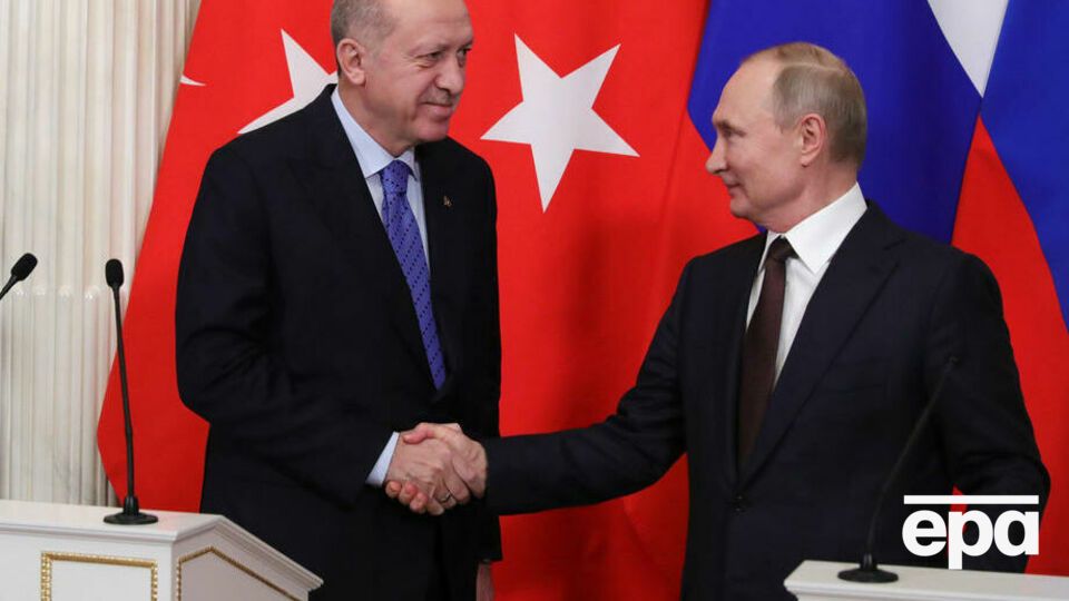 Ердоган (ліворуч) схвалив реакцію Путіна на висловлювання американського президента