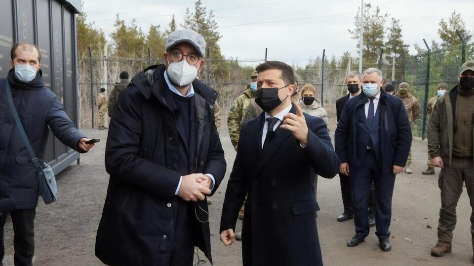 Мішель і Зеленський разом з'їздили на Донбас